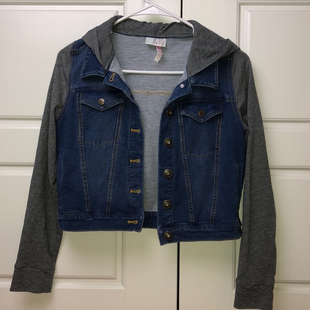 MATILDA JANE Girls Hoodie Denim Jacket